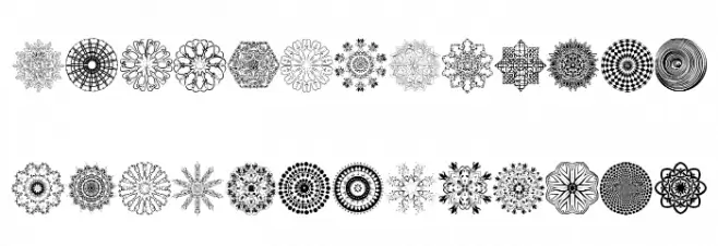 Mandalas Fuentes MINÚSCULAS