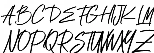 Mandalaz Sensei Alternate Demo Font Litere mari