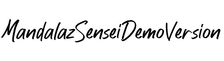 Mandalaz Sensei Demo Version  नि: शुल्क फ़ॉन्ट्स डाउनलोड