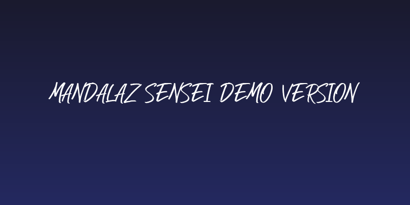 Mandalaz Sensei Demo Version Social Header
