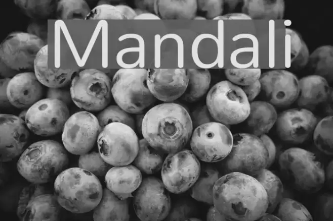 Mandali फ़ॉन्ट examples