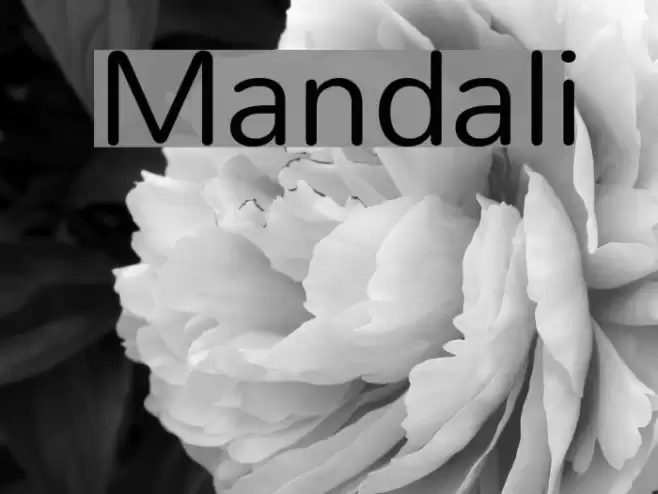 Mandali फ़ॉन्ट examples