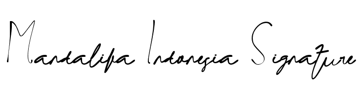 Mandalika Indonesia Signature  Free Fonts Download