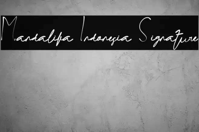 Mandalika Indonesia Signature Fuentes examples