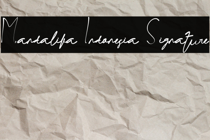 Mandalika Indonesia Signature Example 3