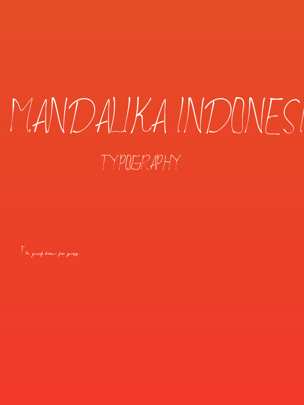 Mandalika Indonesia Signature Poster