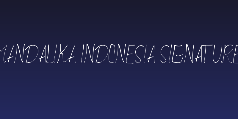 Mandalika Indonesia Signature Social Header