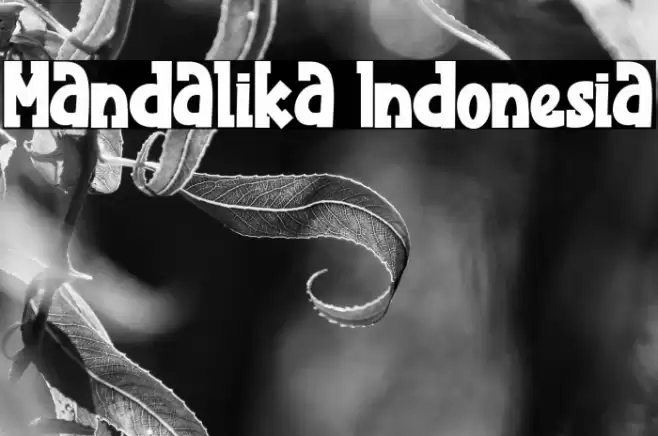 Mandalika Indonesia Font examples