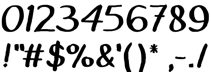 Mandalika Font OTHER CHARS