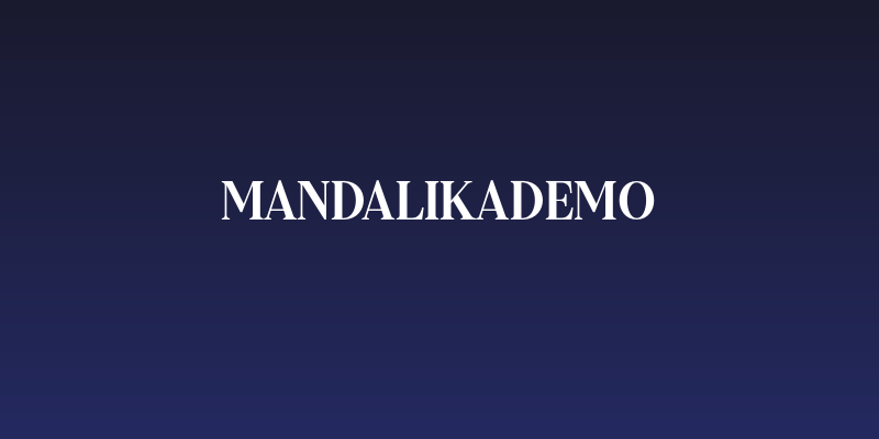 MandalikaDEMO Social Header