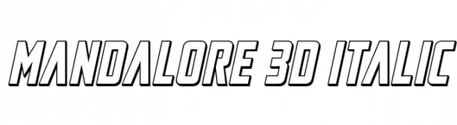 Mandalore 3D Italic  لخطوط تنزيل