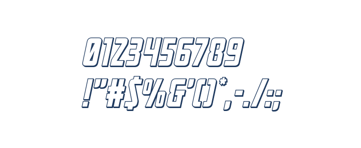 Mandalore 3D Italic Other Characters