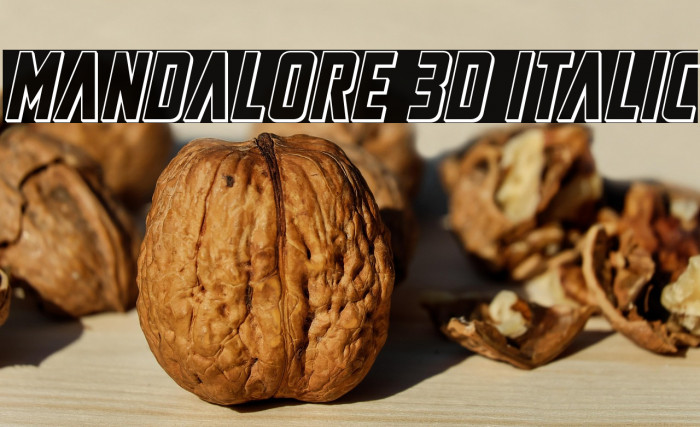 Mandalore 3D Italic Example 2