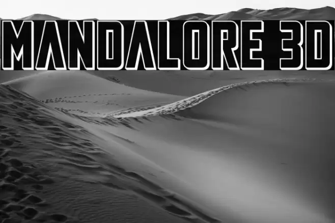 Mandalore 3D Font examples