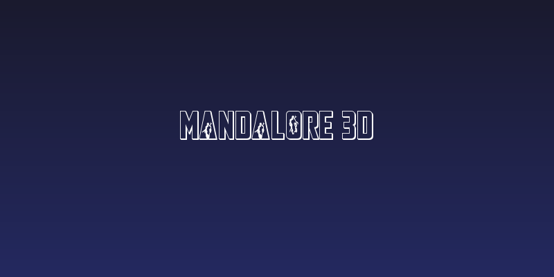 Mandalore 3D Social Header