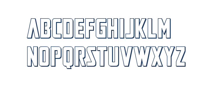 Mandalore 3D Lowercase