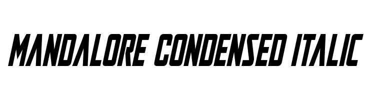 Mandalore Condensed Italic  フリーフォントのダウンロード