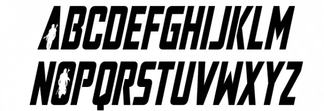 Mandalore Condensed Italic Polices MAJUSCULES