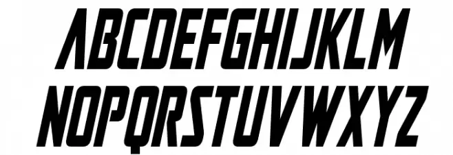 Mandalore Condensed Italic फ़ॉन्ट लोअरकेस