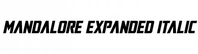 Mandalore Expanded Italic  لخطوط تنزيل