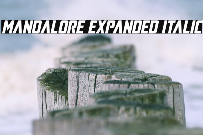 Mandalore Expanded Italic Example 3