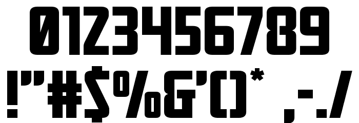 Mandalore Expanded Font OTHER CHARS