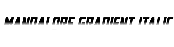Mandalore Gradient Italic  Frei Schriftart Herunterladen