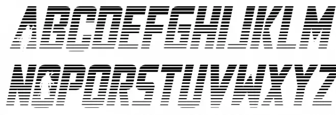 Mandalore Gradient Italic خط أحرف كبيرة