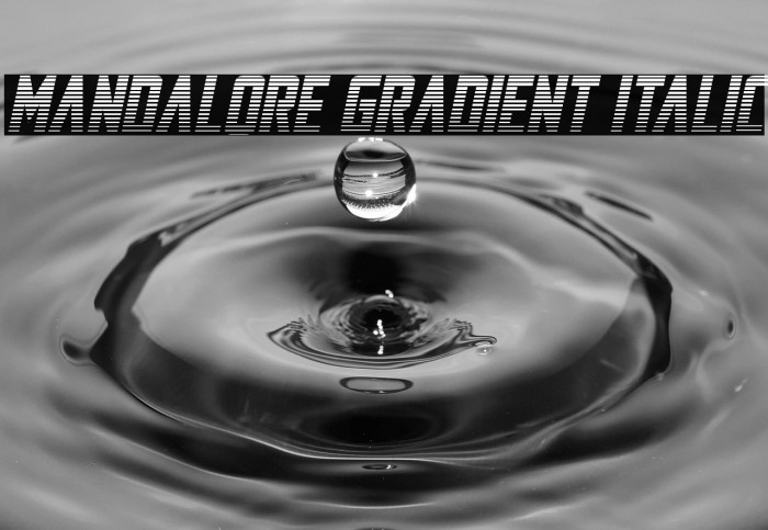 Mandalore Gradient Italic Example 1