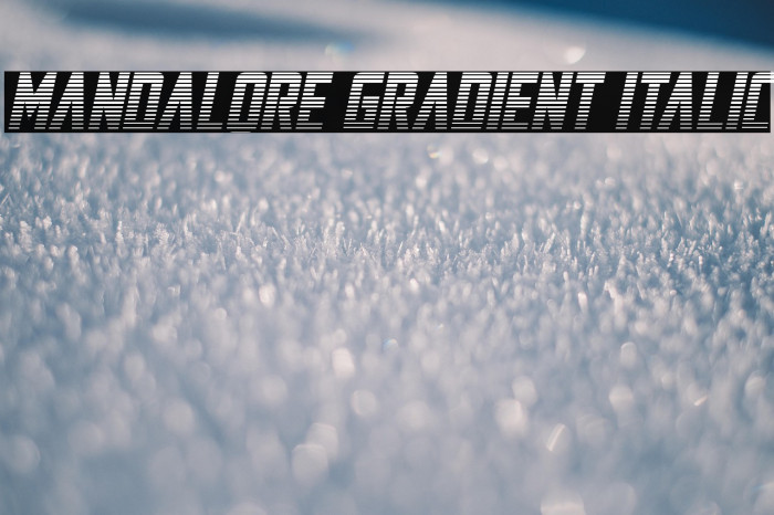 Mandalore Gradient Italic Example 3