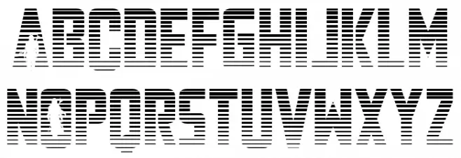 Mandalore Gradient Schriftart Groß
