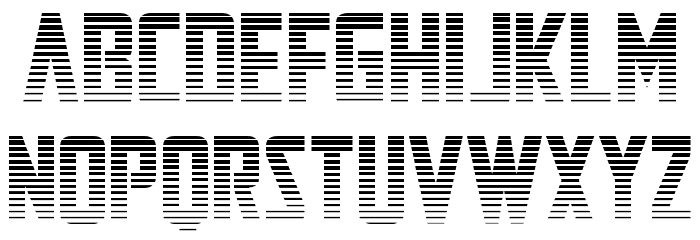 Mandalore Gradient Font LOWERCASE