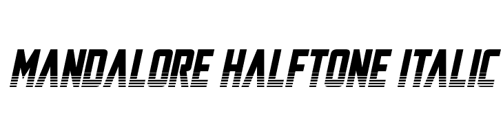 Mandalore Halftone Italic  नि: शुल्क फ़ॉन्ट्स डाउनलोड