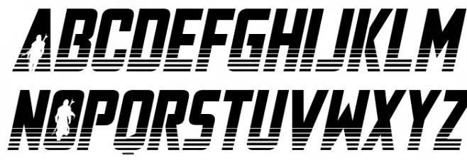 Mandalore Halftone Italic Fuentes MAYÚSCULAS
