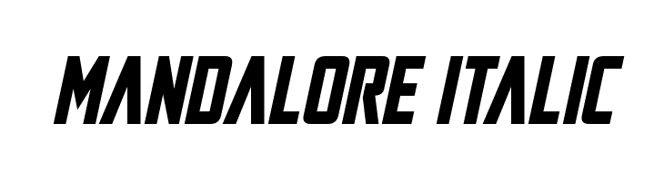Mandalore Italic  Frei Schriftart Herunterladen