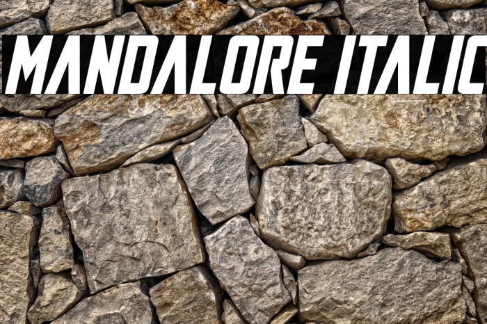 Mandalore Italic Example 3