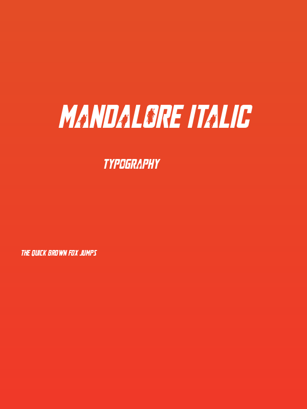 Mandalore Italic Poster