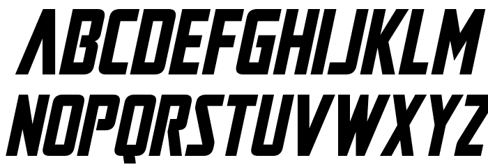 Mandalore Italic Font LOWERCASE