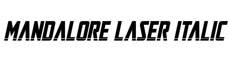 Mandalore Laser Italic  Fuentes Gratis Descargar