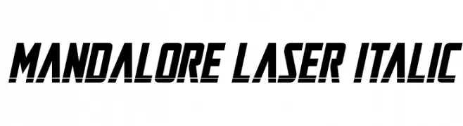Mandalore Laser Italic  Free Fonts Download