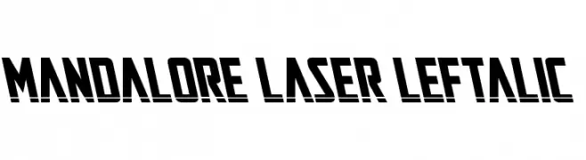 Mandalore Laser Leftalic  Free Fonts Download
