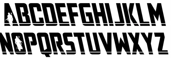 Mandalore Laser Leftalic Schriftart Groß