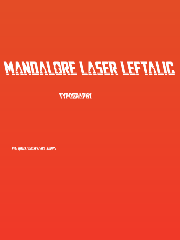 Mandalore Laser Leftalic Poster