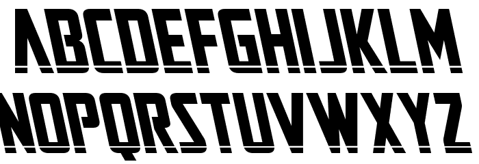 Mandalore Laser Leftalic Font LOWERCASE