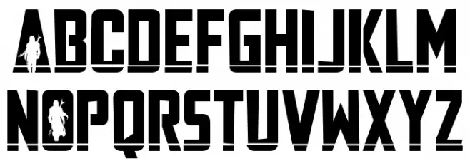 Mandalore Laser Rough Schriftart Groß
