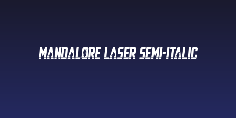 Mandalore Laser Semi-Italic Social Header