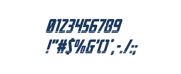 Mandalore Laser Super-Italic Other Characters