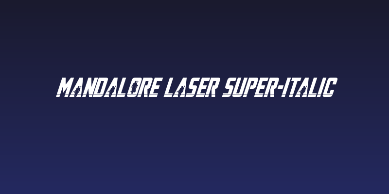 Mandalore Laser Super-Italic Social Header