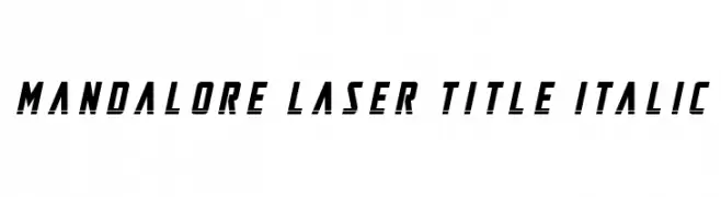 Mandalore Laser Title Italic  Fuentes Gratis Descargar