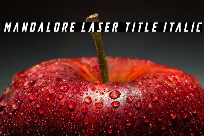 Mandalore Laser Title Italic Example 3